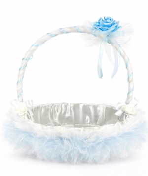 Сватбена кошница св.син цвят K007