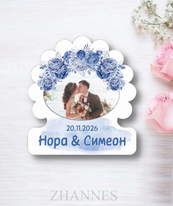 Сватбен магнит със снимка 163