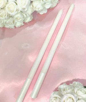 Сватебни свещи със златиста нишка 40см-2258
