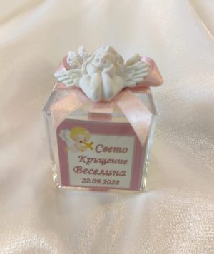 Луксозен подарък с бъбъл свещ P24