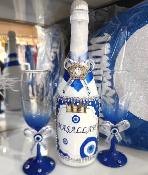 Комплект шампанско с 2бр чаши К13