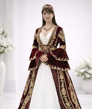 Кафтан за къна Alora Bordo