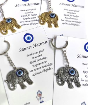 Ключодържател - слонче с око Gold